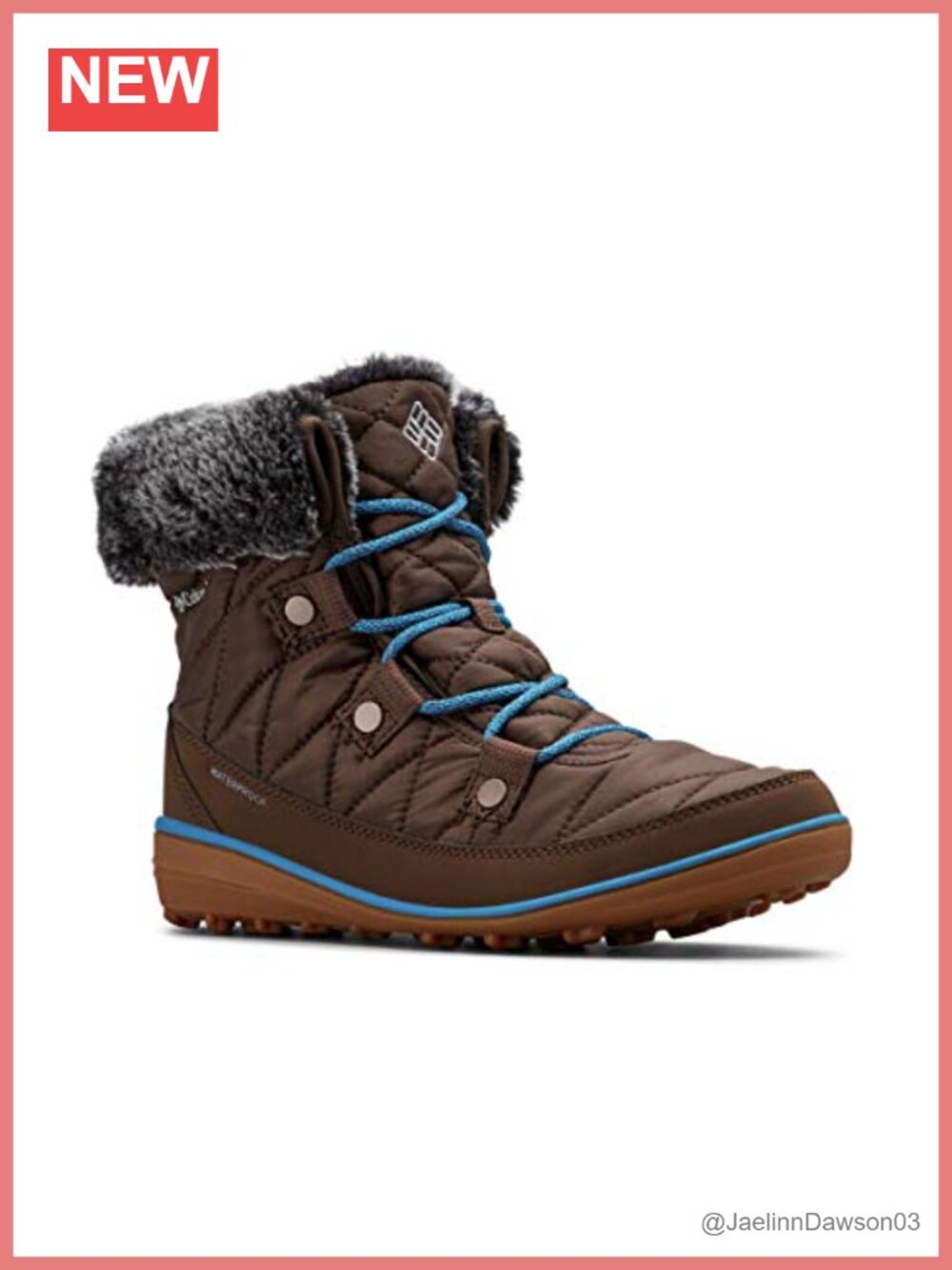 Waterproof Omni-TECH Omni-HEAT Insulated Faux Fur Snow Boots Lace-Up